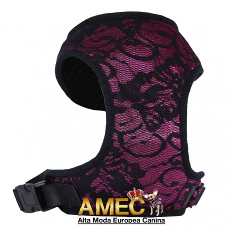 DOG HARNESS PURPLE LACE