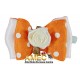ORANGE POLKA DOT BOW
