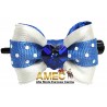 BLUE RIBBEN WHITE HEART