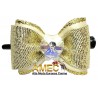 DOG BOW GOLD HEART
