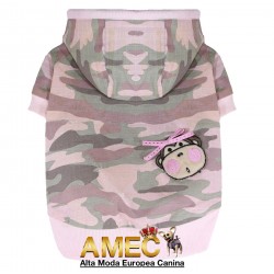 HOODED JACKET ARMY PINK