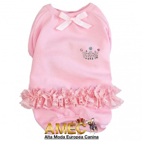 PINK PAJAMAS WITH RUFFLES