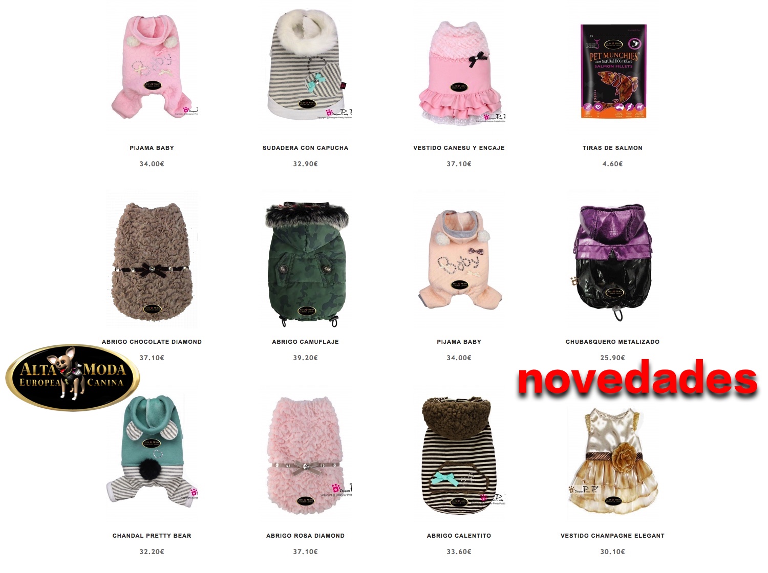 Ropa para Perros Novedades