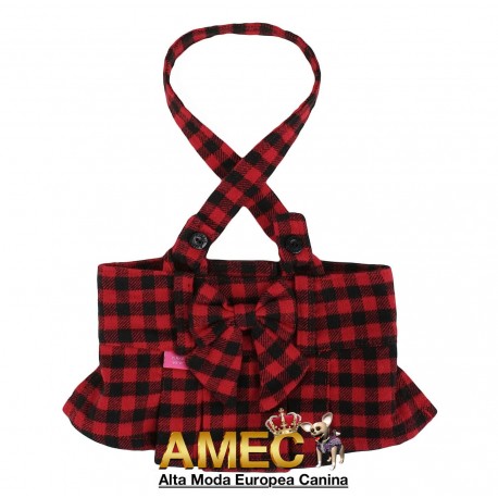 RED PLAID SKIRT