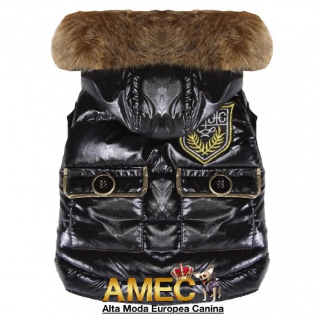 METALLIC VEST-BLACK