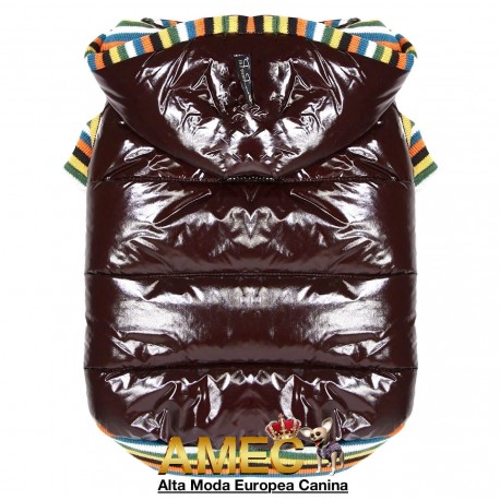 ABRIGO METALIZADO CAFE