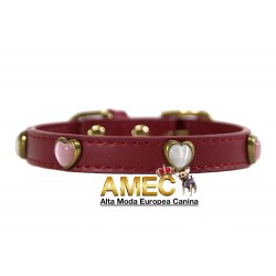 HEARTS PEARLS DOG COLLAR