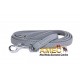 LEATHER DOG LEASH GRAY